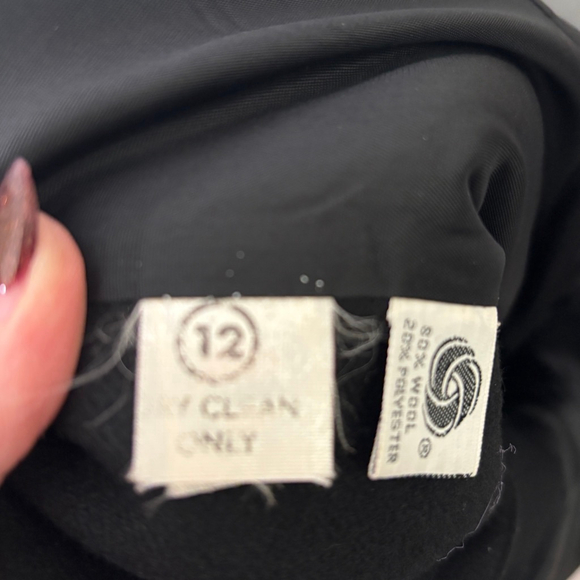 Vintage Evan-Picone Black Wool Blazer Women’s Size 12 ILGWU Made in USA Classic - Picture 8 of 9